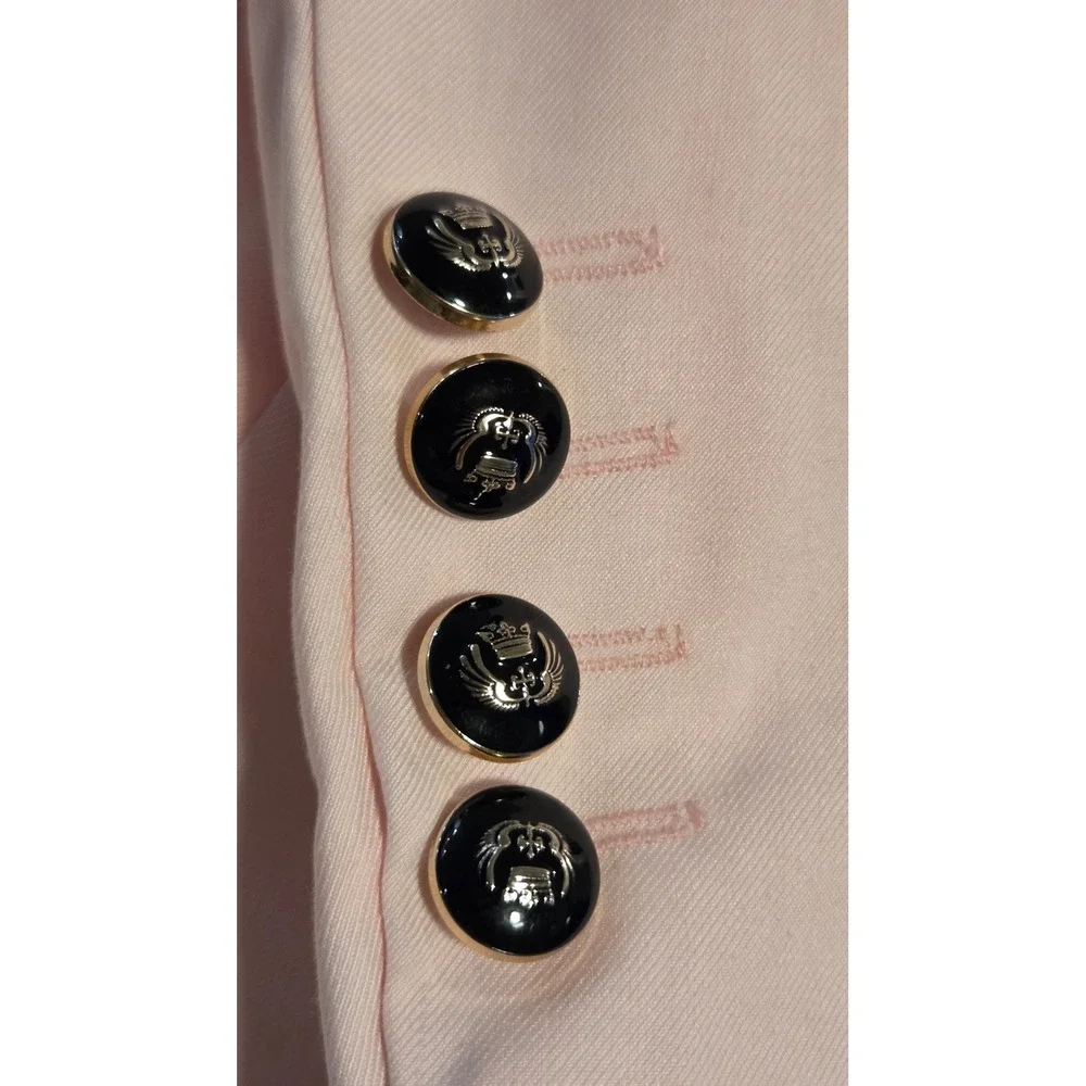 2 Piece Suit Double Breasted Blazer Trousers Pink Size 38 M